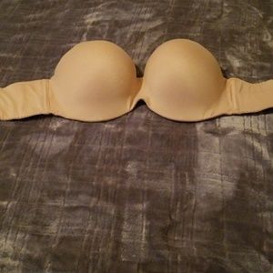 Victoria Secret Nude Strapless Bra